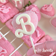 Doll Letter B Doll Silicone Mold or Cookie  Fondant cutter Debossed 2 sizes