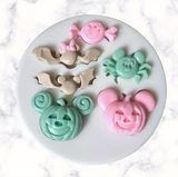 Halloween Bats, Spider, Candy and Pumpkins Silicone Mold