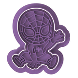 Little Web Hero Cookie Cutter & Embosser Stamp Set