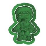 Little Green Smash Hero Cookie Cutter & Embosser Stamp Set