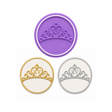 Royal Quinceañera Tiara Cookie Cutter & Embosser Stamp Set