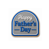 Happy Father’s Day Plaque Cookie Cutter & Stamp Set