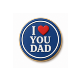 I Love You Dad Round Cookie Cutter & Stamp Set