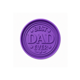 Best Dad Ever Round Cookie Cutter & Stamp Set