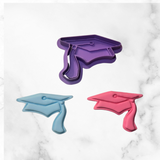 Graduation Cap Cookie Cutter and Stamps