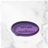Kiss Me Iam Smart Cookie Cutter and Stamps