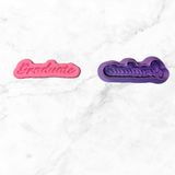 Graduate  Cookie Cutter and Stamps