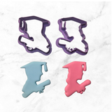 Graduation Silhouette 3d cookie fondant cutters
