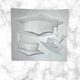 Graduation Cap Doctoral Cap and Tassel Silicone Mold