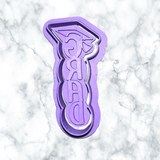 Grad Plaque w/Grad Cap Cookie Cutter and Stamps 3.5