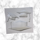 Graduation Cap Doctoral Cap and Tassel Silicone Mold