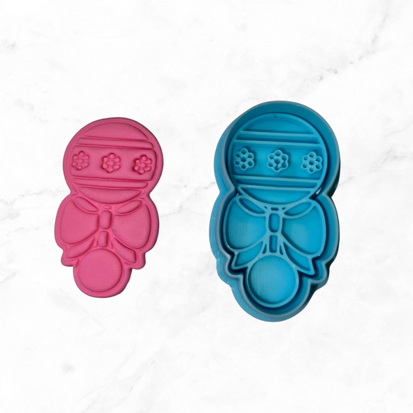 Rattle De Barro Cookie Cutter n Stamp