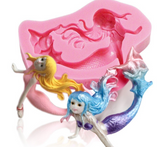 Mermaid Silicone Mold Mermaid, Mermaids,