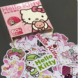 Cute Cat HK And Friends 60pcs / Waterproof Sticker