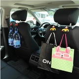 2Pcs Cute Cat HK Auto Headrest Hook Kawaii Car Back Seat Organizer