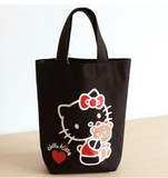 HK Kitty Handbags Canvas Lunch Bag Bento bag Storage bag
