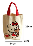 HK Kitty Handbags Canvas Lunch Bag Bento bag Storage bag