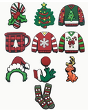 Christmas Shoe Charms 10 pc Set