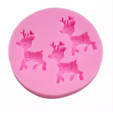 Christmas Rudolph Trio silicone mold
