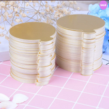 Gold Round Dessert Boards 50 Ct