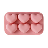 Heart Shaped Silicone Mold 6 Holes