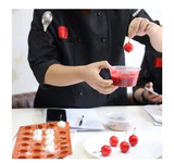 Mini 24-Cavity Semi Sphere Silicone Mold, Baking Mold for Making Chocolate, Cake, Jelly, Dome Mousse