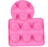 Mothers Day Rose Shape 1 Count 6 Cavity Mothers Day Silicone Mold