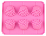 Mothers Day Rose Shape 1 Count 6 Cavity Mothers Day Silicone Mold