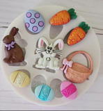 Easter Bunny Silicone Mold -*10