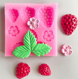 Strawberry Silicone Molds Flower Leaf
