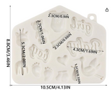 Large Baby Boy/Girl Theme Silicone Mold