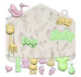 Large Baby Boy/Girl Theme Silicone Mold