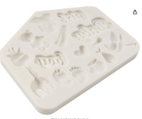 Large Baby Boy/Girl Theme Silicone Mold