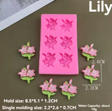 Lily Orchid Flower Silicone Mold
