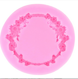 Round Daisy flower frame silicone, mold