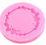 Round Daisy flower frame silicone, mold