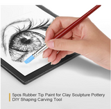 Silicone Shaping and Sculpture Brush Tools, Set of 5 Brushes,