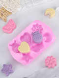 Star Butterfly Moon Beetle Heart Flower Silicone Mold