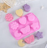 Star Butterfly Moon Beetle Heart Flower Silicone Mold