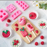 2-Cavity STRAWBERRY BUNCH MOLD