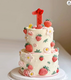 8-Cavity Strawberry Silicone Mold 1 Pieces