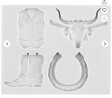 Cowboy Themed Silicone Mold
