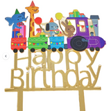 Mini Train Happy Birthday Cake Topper*