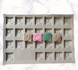 Uppercase Letter Number Silicone Mold