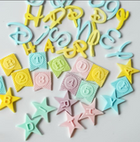 Uppercase Letter Number Silicone Mold