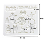 Halloween Theme 8 silicone mold
