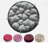 Heart Silicone Mousse Cake Mold, Bakeware Dessert Mousse DIY