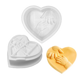 Heart and Hands  Breakable Silicone Mold