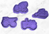 Construction Trucks Cookie Cutters 2 in