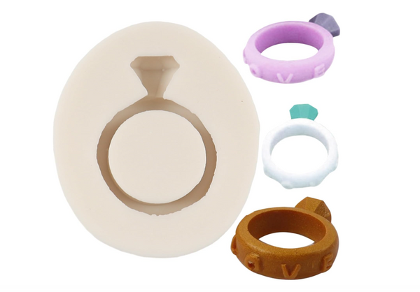 Diamond Ring Silicone Mold Engagement Ring